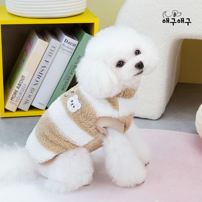 강아지 겨울옷 아기곰솜털 니트 티셔츠